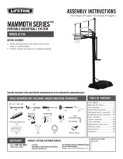 Lifetime MAMMOTH Series Assembly Instructions Manual