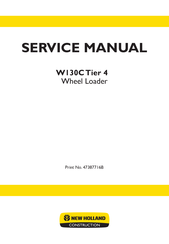 New Holland W130C Tier 4 Service Manual