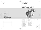 Bosch Router Plunge Base Original Instructions Manual