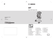 Bosch axt rapid 2000 Original Instructions Manual
