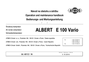 Atmos ALBERT E 100 Vario Operation And Maintenance Handbook
