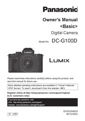 Panasonic LUMIX DC-G100D Owner's Manual