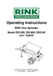 RINK DS1600 hybrid Operating Instructions Manual