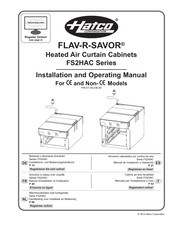 Hatco FLAV-R-SAVOR FS2HAC Series Installation And Operating Manual