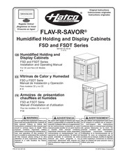 Hatco FLAV-R-SAVOR FSDT Series Original Instructions Manual