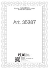 Gessi 35287 Manual