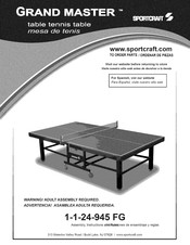 Sportcraft GRAND MASTER 1-1-24-945 FG Manual
