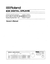 Roland DDR-30 Owner's Manual