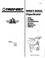 Troy-Bilt 47329 Owner's Manual