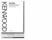 Kenwood KA-892 Instruction Manual