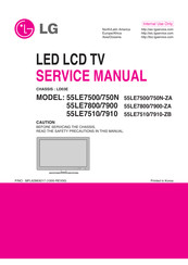 LG 55LE7800-ZA Service Manual