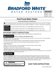 Bradford White RE2H80T 1NCWT Series Quick Manual