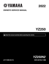 Yamaha YZ250N2 2022 Owner's Service Manual