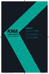 Kicker KMA800.1 Owner's Manual