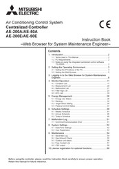 Mitsubishi Electric AE-200A/AE-50A Instruction Book