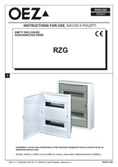OEZ Distri RZG-Z-1.4 Instructions For Use Manual