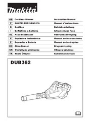 Makita DUB362PT4X Instruction Manual