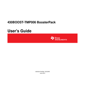 Texas Instruments 430BOOST-TMP006 BoosterPack User Manual