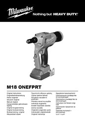 Milwaukee M18ONEFPRT-202X Original Instructions Manual