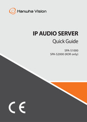 Hanwha Vision SPA-S2000 Quick Manual