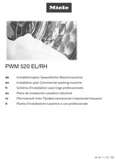 Miele PWM 520 EL DV DD Installations Plan
