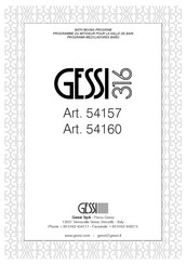Gessi 316 54157 Manual