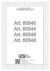 Gessi 60544 Manual