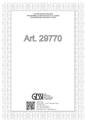 Gessi 29770 Manual