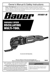 Bauer 19101-B Owner's Manual & Safety Instructions