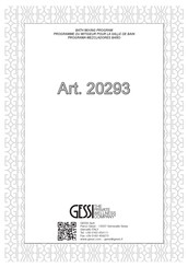 Gessi 20293 Manual