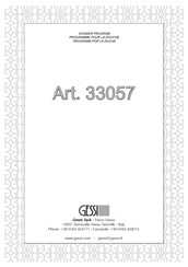 Gessi 33057 Manual