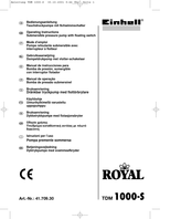 EINHELL ROYAL TDM 1000-S Operating Instructions Manual