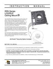 CHIEF RPA145 Instruction Manual
