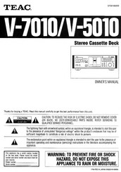Teac V-7010 Owner's Manual