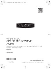 Signature Kitchen Suite SKSLV3100S Owner's Manual