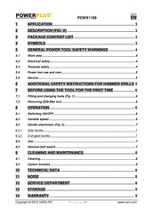 Powerplus POWX1189 Instructions Manual