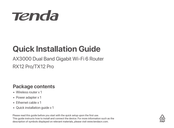 Tenda RX12 Pro Quick Installation Manual