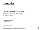 Tenda TX12 Pro Quick Installation Manual