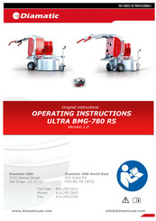 Diamatic ULTRA BMG-780 RS Operating Instructions Manual