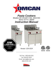 Omcan 47714 Instruction Manual
