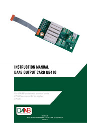 DAAB DB410 Instruction Manual