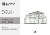 Palram CANOPIA AMERICANA 12x12/3.7x3.7 How To Assemble