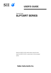 Seiko SII SLP721RT User Manual