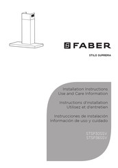 Faber STILO SUPREMA STSP36SSV Installation Instructions Manual