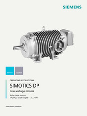 Siemens SIMOTICS DP 1PC1423 Operating Instructions Manual