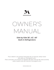 Monogram ZISB360D Owner's Manual