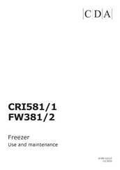 CDA CRI581/1 Use And Maintenance