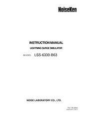 NoiseKen LSS-6330-B63 Instruction Manual