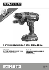 Parkside 291869 Original Instructions Manual