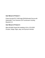 Power Acoustik PD-710B Owner's Manual